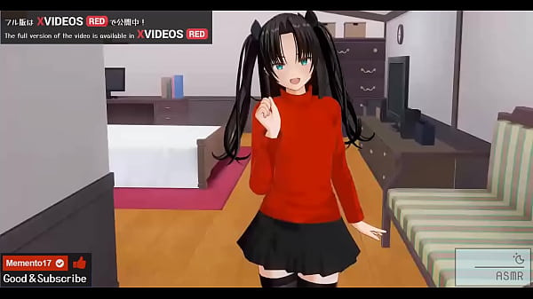 無修正エロアニメ 凛がシロウを手コキ、フェラ、アナル責めでオナサポ AIボイス