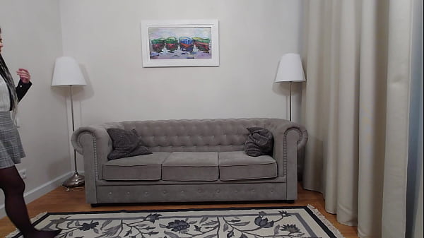 Kim Toy Trying On Nude and Black Pantyhose